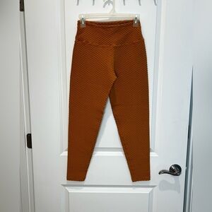 Booty by Brabants Mustard Yellow Croco Skin Workout Leggings